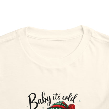 Baby It's Cold Outside Snowman Toddler Christmas Tee