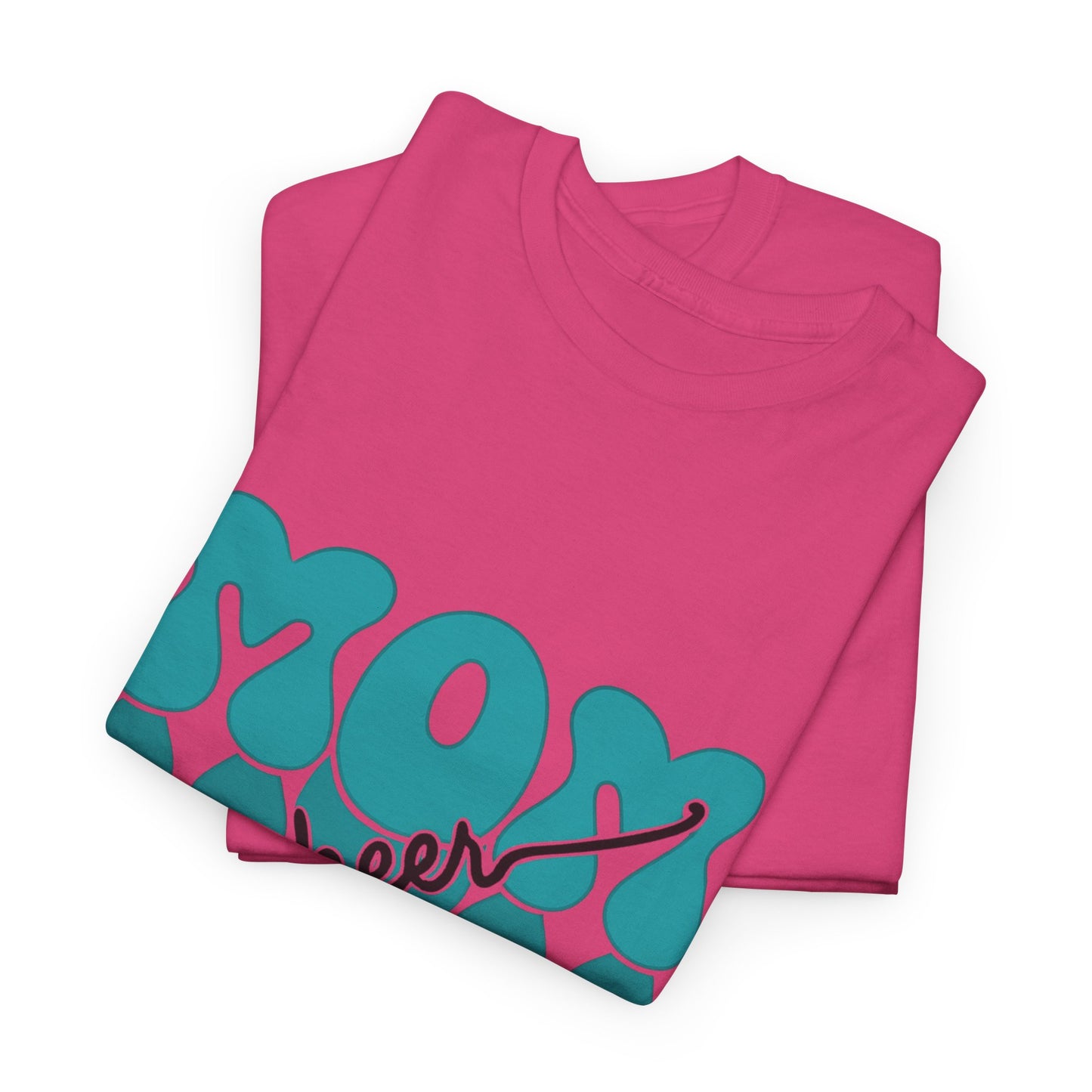 MOM Cheer – Turquoise Spirit Tee