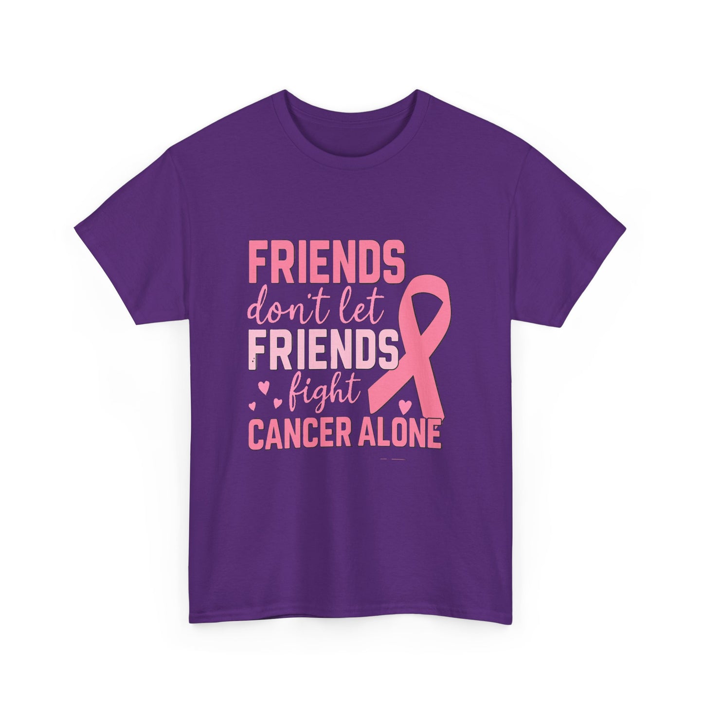 Friends Fight Cancer Together Pink Ribbon Tee