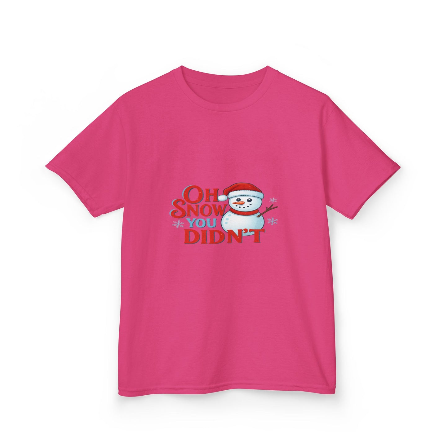 Oh Snow You Didn't! Snowman Dino Christmas Tee