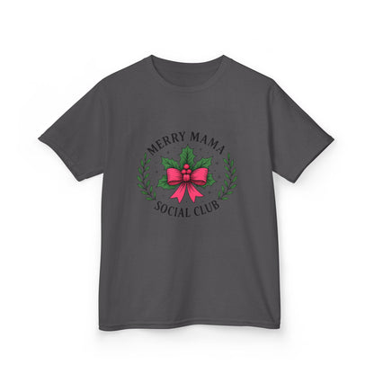 Merry Mama Social Club Dino Christmas Tee