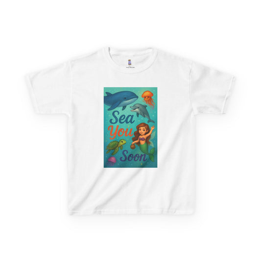 Kids Sea-Themed Tee, Ocean Adventure Shirt, Summer Casual Wear, Beach Birthday Gift, Fun Underwater T-Shirt, Nautical Kids Apparel