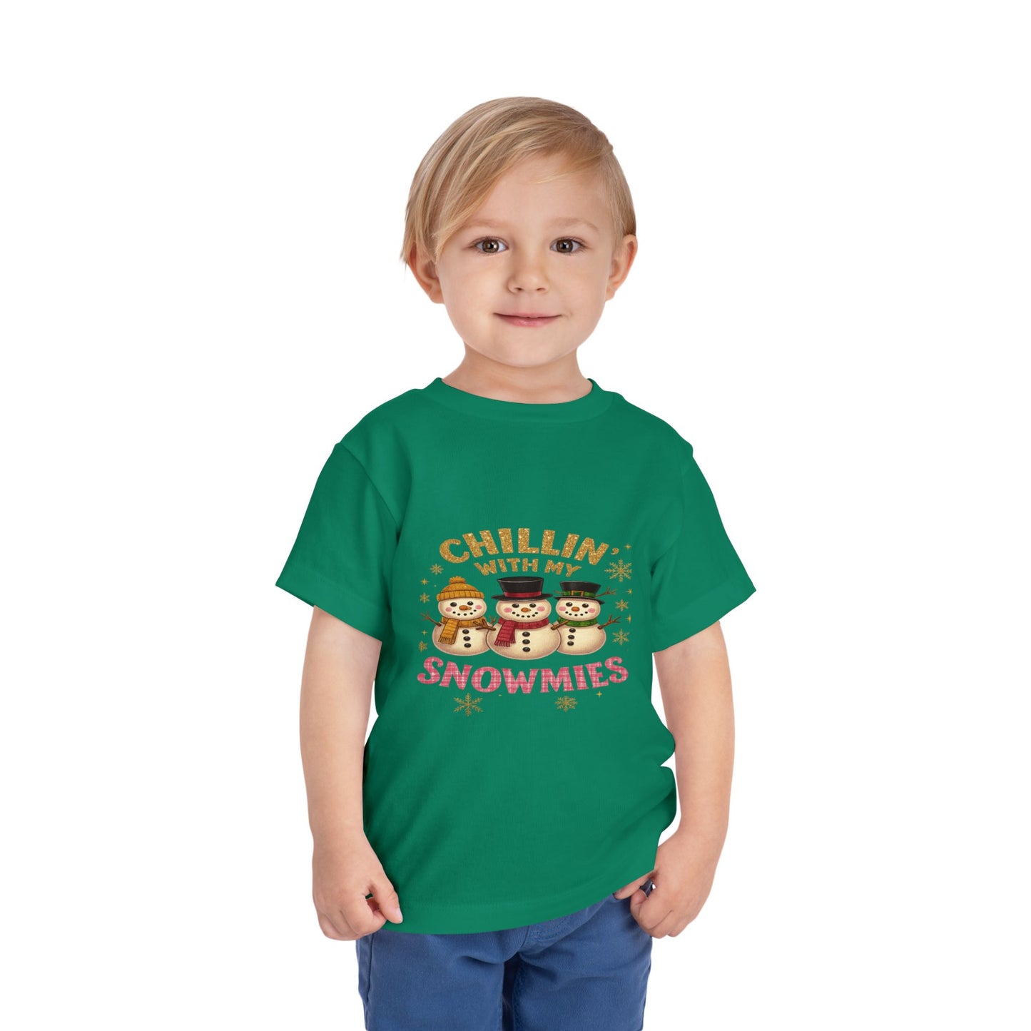 Chillin' with Snowmies Toddler Christmas Tee
