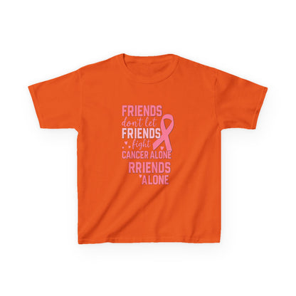 Friends Fight Cancer Alone Tee - Pink Ribbon Kids Shirt