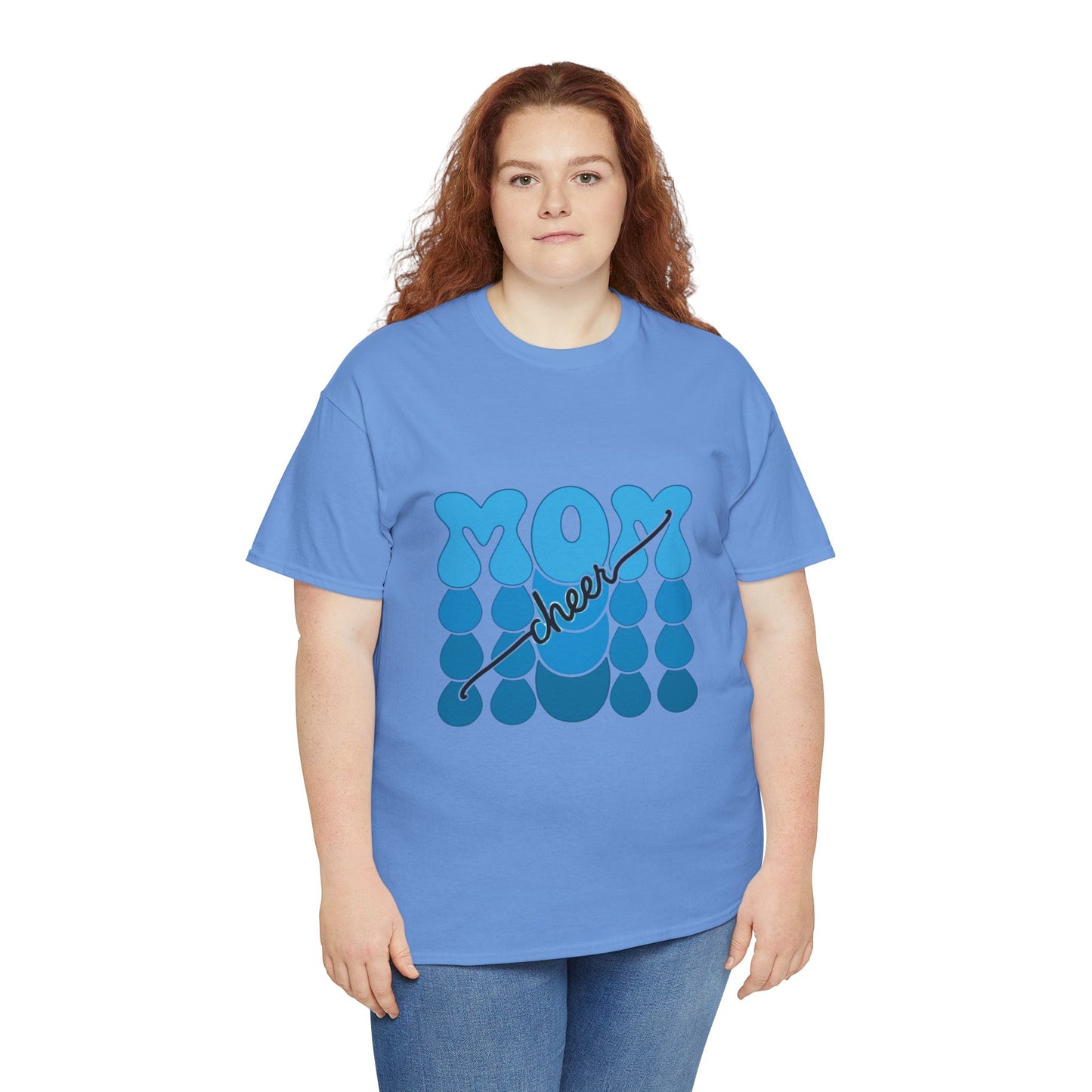 Blue Mom Cheer T-Shirt