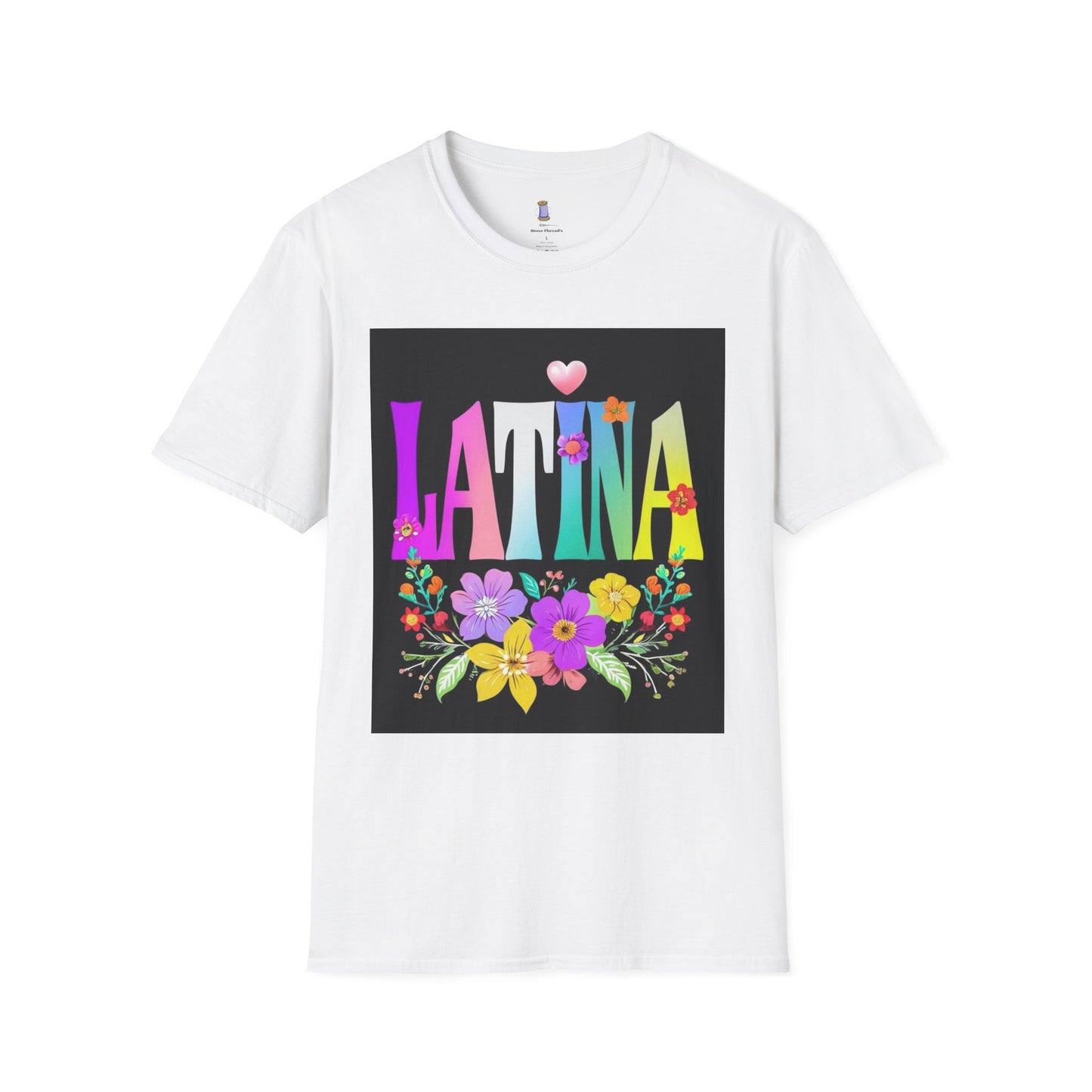 Colorful Latina Floral T-Shirt, Unisex Tee, Pride Shirt, Floral Graphic Tee, Gift for Her, Summer Style, Celebration Shirt