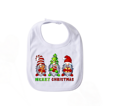 Gnome Merry Christmas Bib