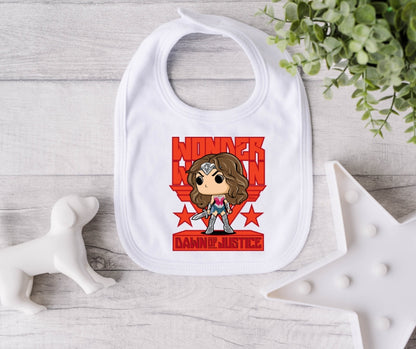 Wonder Woman DOJ Bib