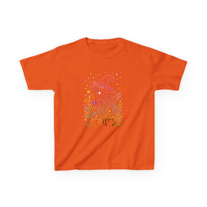 Pastel Witch Silhouette Dinosaur Tee - Holiday Fun!