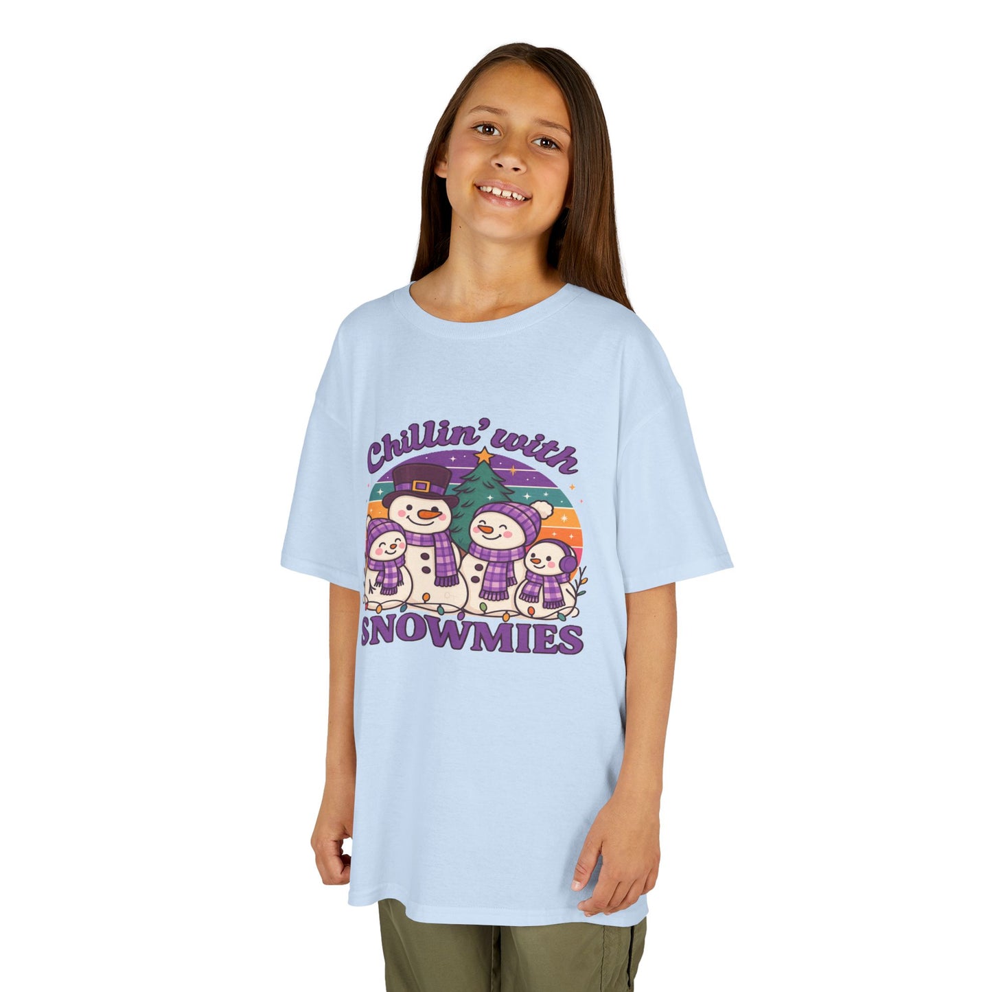 Kids Snowman Tee, Fun Winter T-Shirt, Holiday Gift for Kids, Christmas Apparel, Cute Snowmies Design, Cozy Cotton Tee