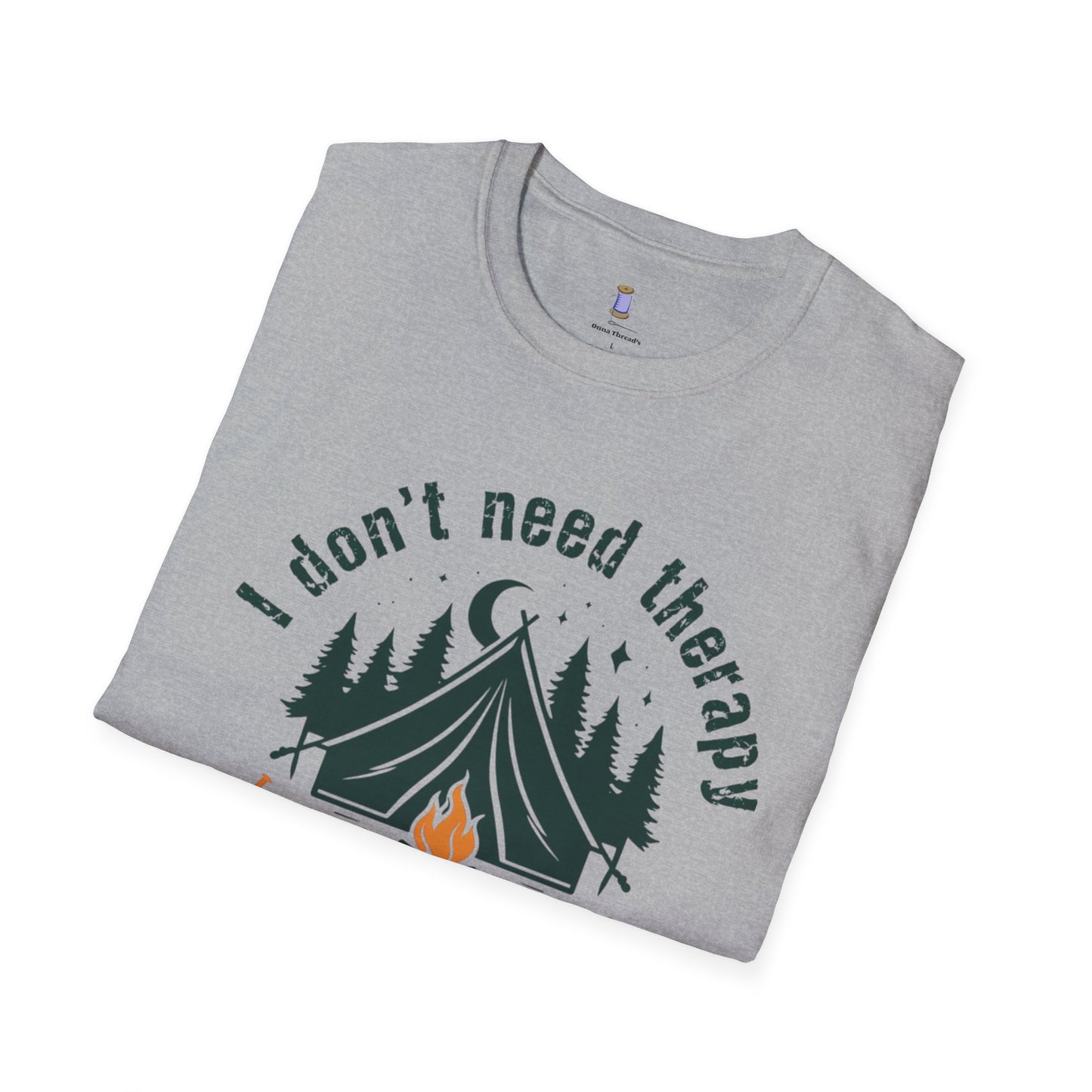 Camping Therapy Unisex T-Shirt | Outdoor Enthusiast Gift | Nature Lover Tee | Adventure Shirt | Camping Apparel