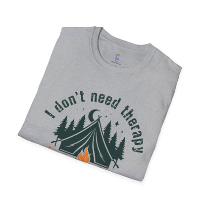 Camping Therapy Unisex T-Shirt | Outdoor Enthusiast Gift | Nature Lover Tee | Adventure Shirt | Camping Apparel