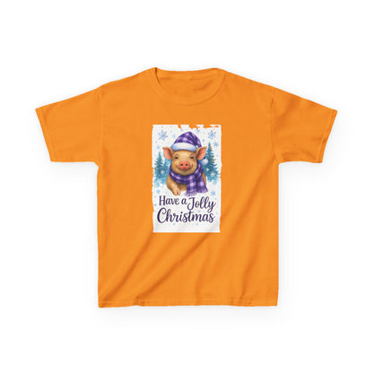 Jolly Pig Christmas Tee - Kids Holiday Shirt