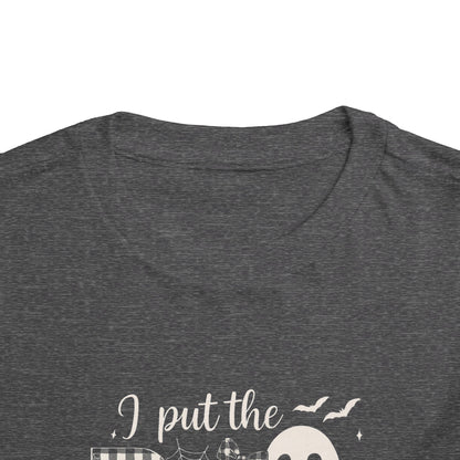Boujee Halloween Toddler Tee: I Put the B in Boujee