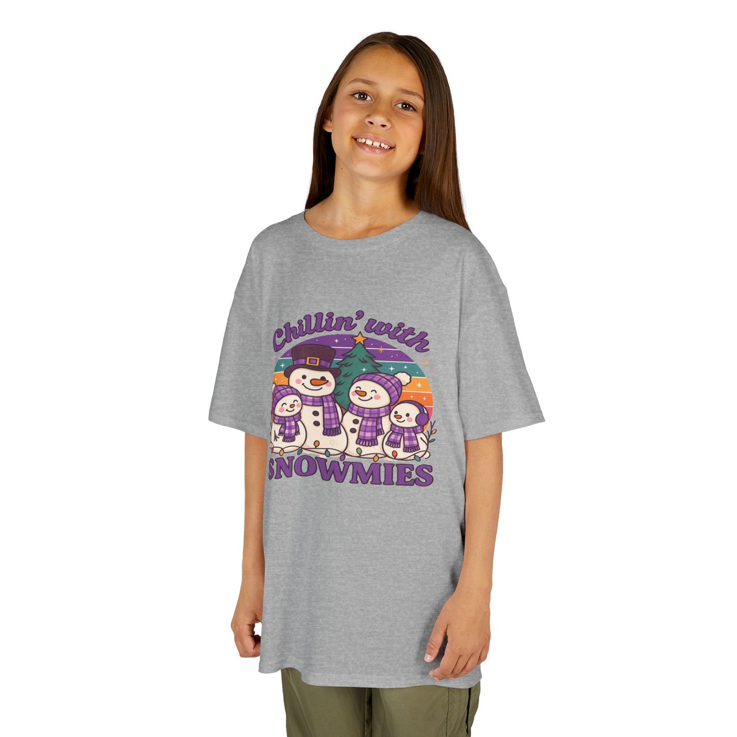 Kids Snowman Tee, Fun Winter T-Shirt, Holiday Gift for Kids, Christmas Apparel, Cute Snowmies Design, Cozy Cotton Tee