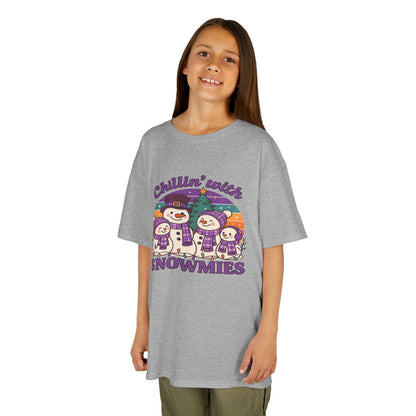 Kids Snowman Tee, Fun Winter T-Shirt, Holiday Gift for Kids, Christmas Apparel, Cute Snowmies Design, Cozy Cotton Tee