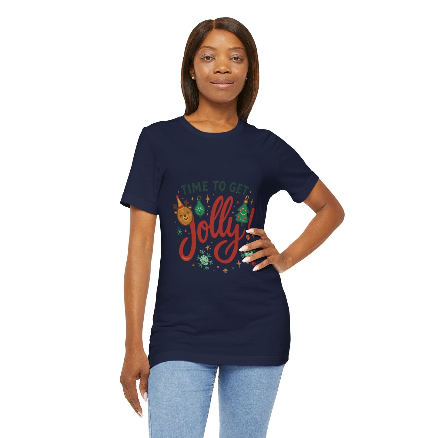 Time to Get Jolly! Christmas Tee — Festive Holiday Graphic T-Shirt