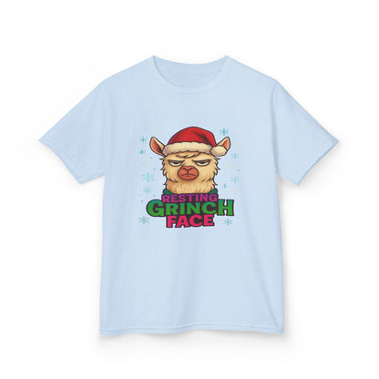 Grumpy Llama Christmas Tee - Resting Grinch Face