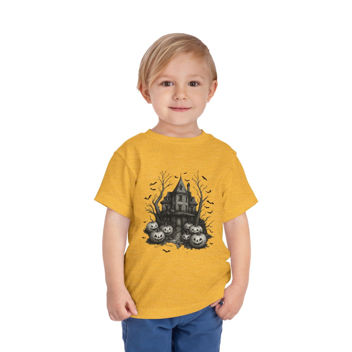 Spooky Halloween House Toddler Christmas Tee
