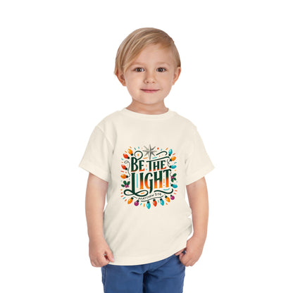Christmas Toddler Tee - BE THE LIGHT, Matthew 5:14