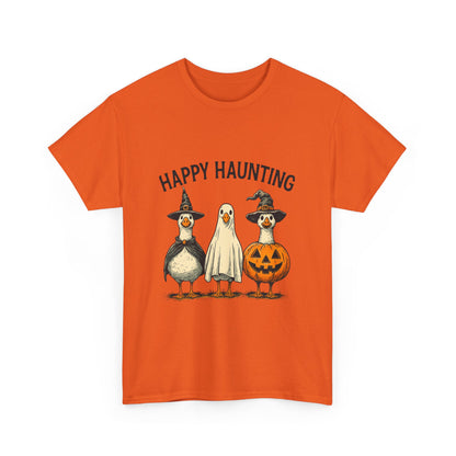 Happy Haunting Geese Halloween Tee