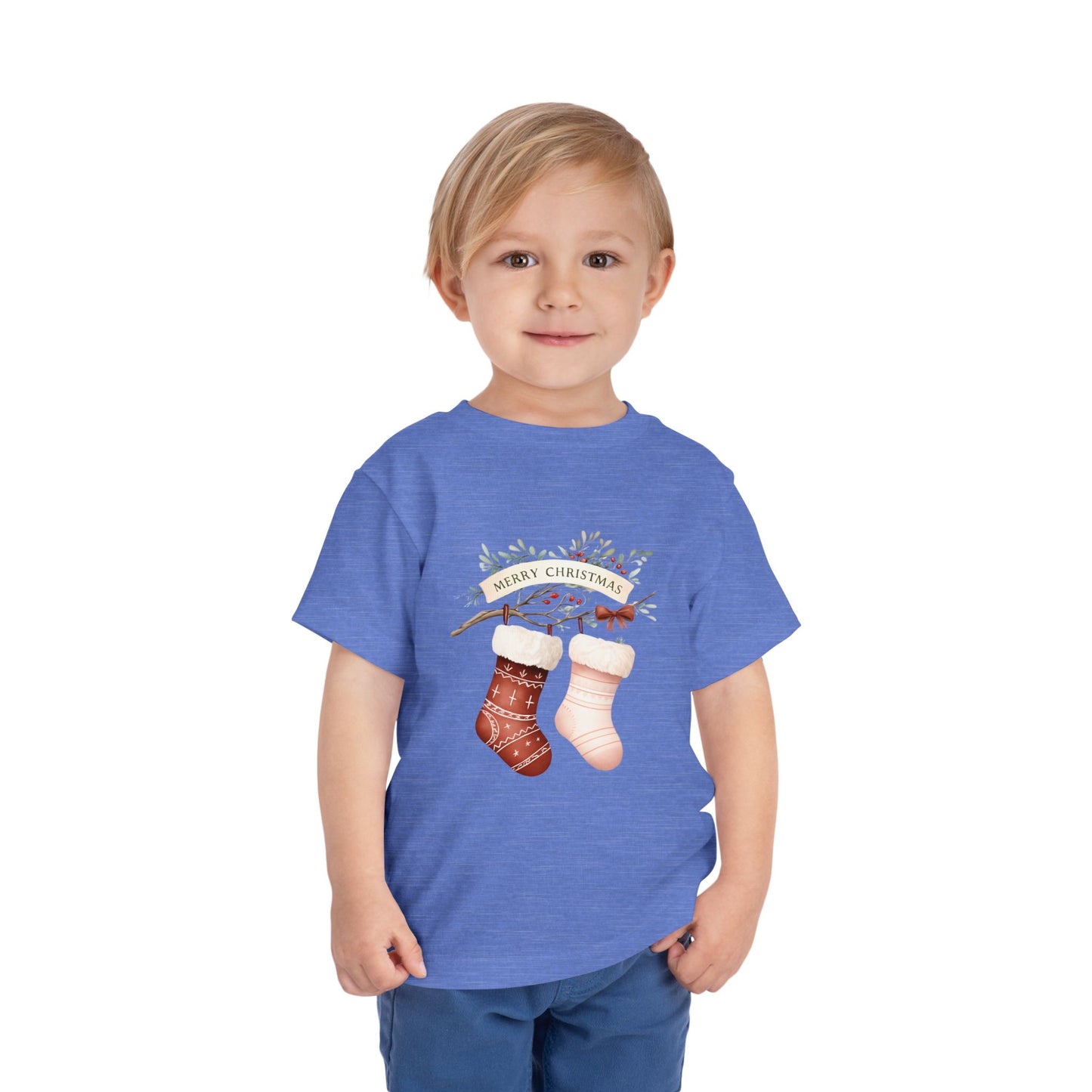 Toddler Christmas Tee with Festive Stockings, Holiday Shirt, Kids Christmas Outfit, Merry Christmas Top, Toddler Holiday Apparel, Gift [...]