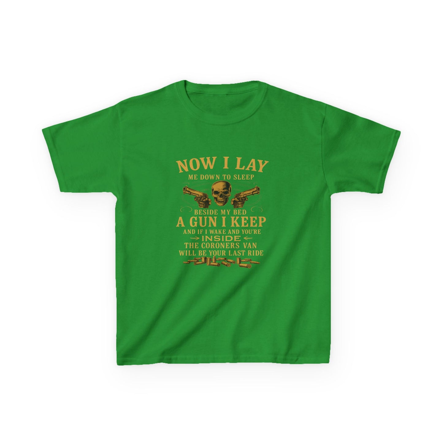 Now I Lay Me Down: Skull & Guns Kids Tee