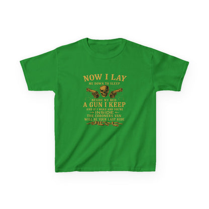 Now I Lay Me Down: Skull & Guns Kids Tee