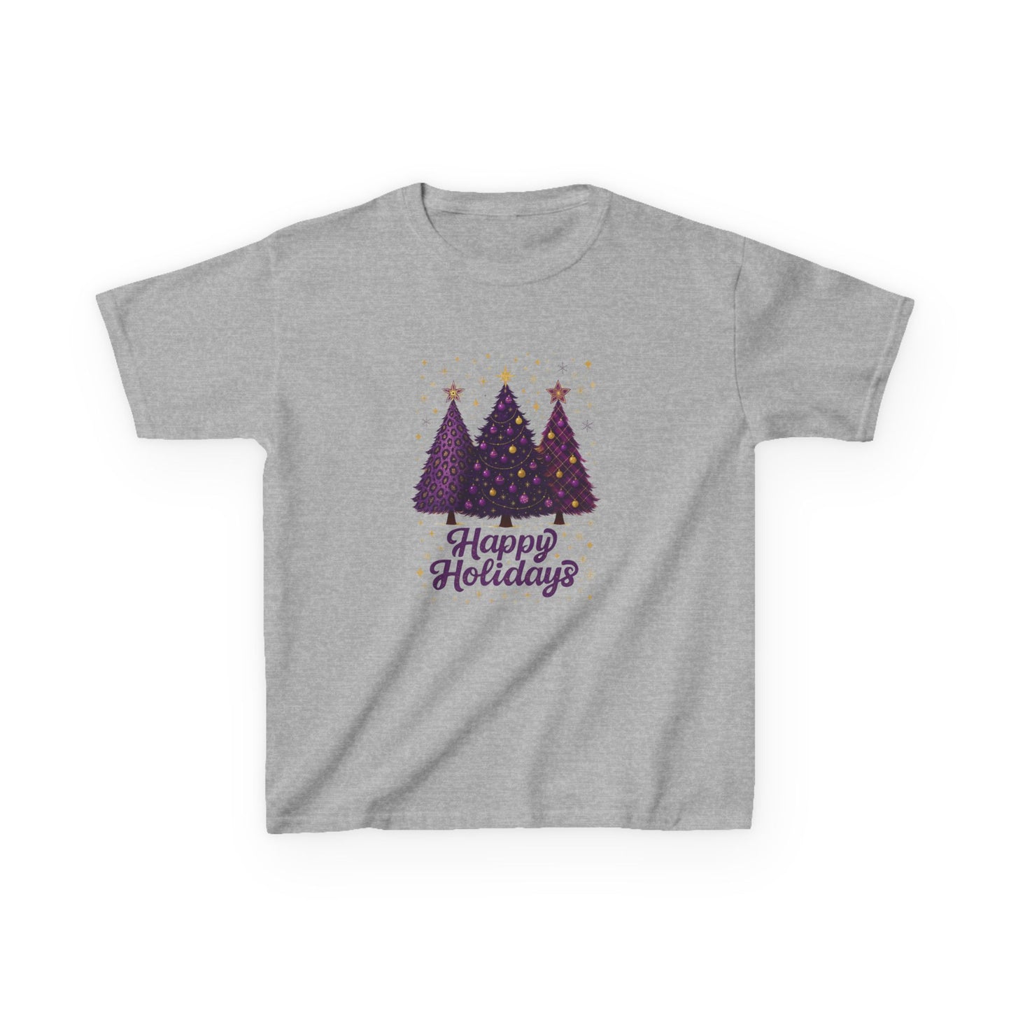Happy Holidays Dino Trees Kids Tee