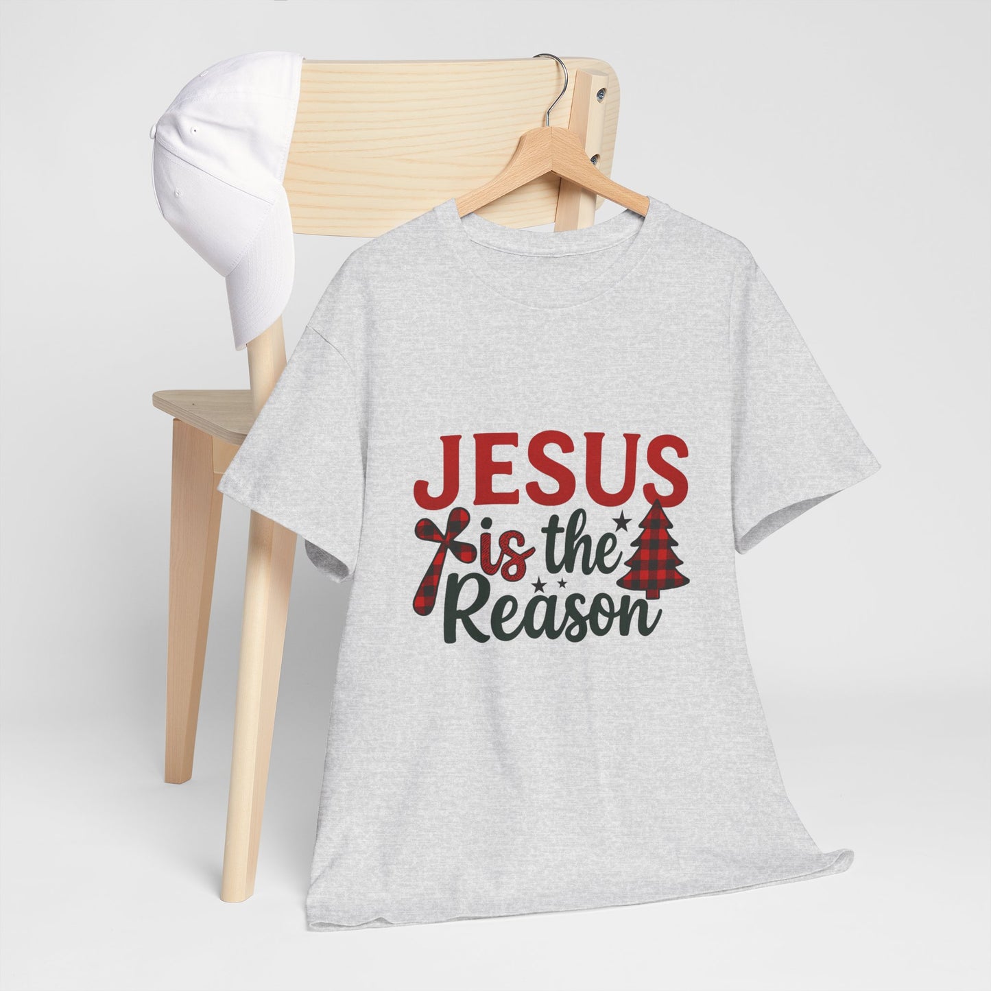 Jesus is the Reason Christmas Tee - Faith-Based Holiday Gift