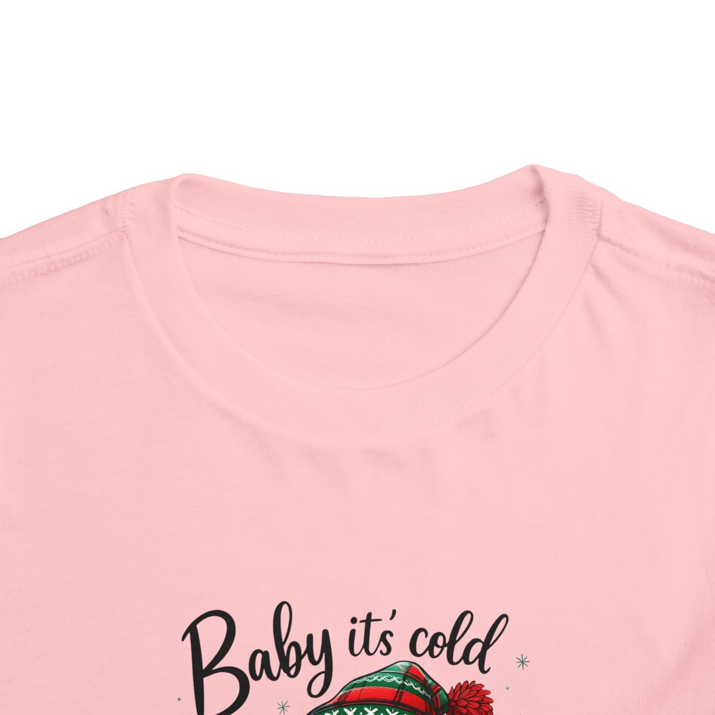 Baby It's Cold Outside Snowman Toddler Christmas Tee
