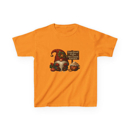 Gingerbread Gnome Dino Christmas Kids Tee