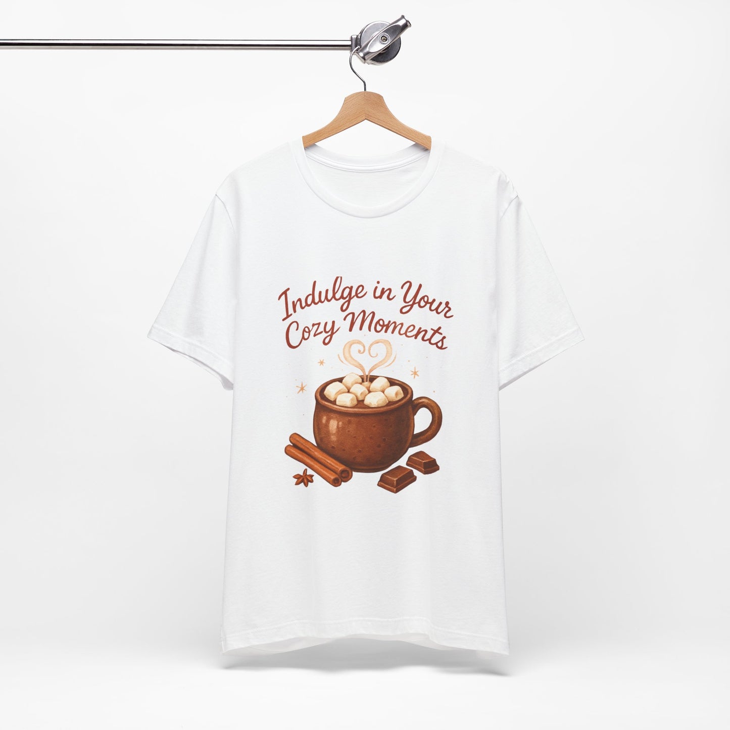 Cozy Moments Hot Cocoa Tee — "Indulge in Your Cozy Moments" Shirt