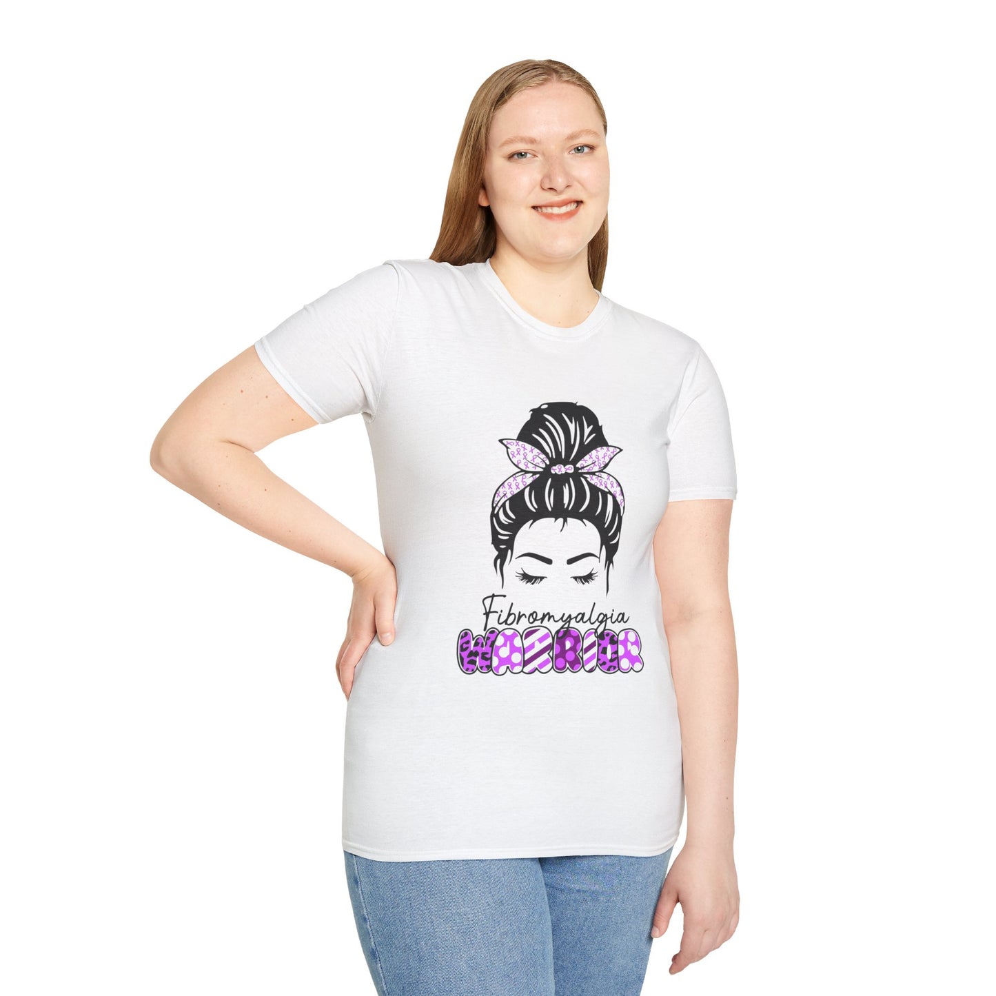 Fibromyalgia Awareness T-Shirt, Softstyle Tee, Gift for Chronic Illness, Comfortable Everyday Wear, Support Awareness Apparel
