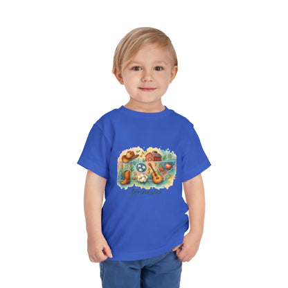 Toddler Tee Tennessee Watercolor Illustration