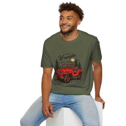 Jeep Wrangler Adventure Tee, Summer T-Shirt, Outdoor Enthusiast Gift, Camping Shirt, Road Trip Apparel, Vintage Jeep Design