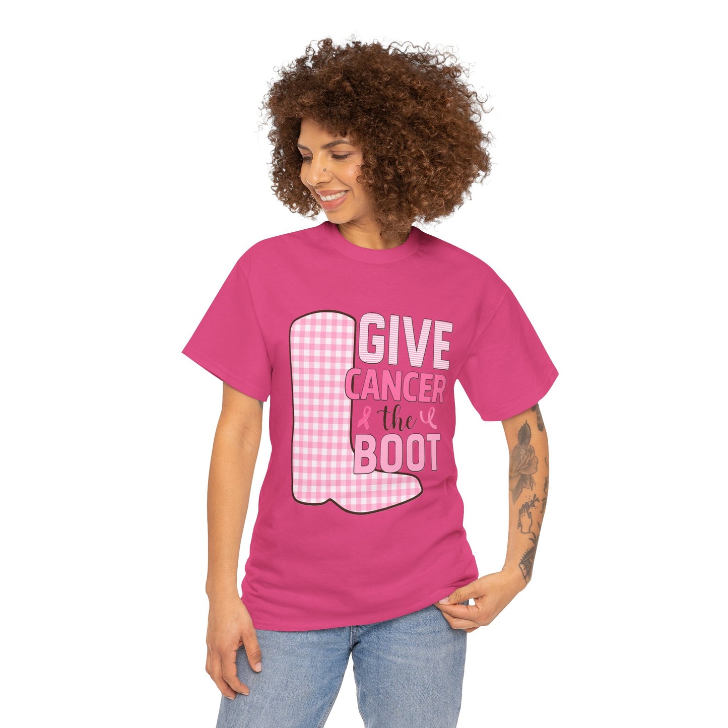 Give Cancer the Boot - Breast Cancer Awareness Tee