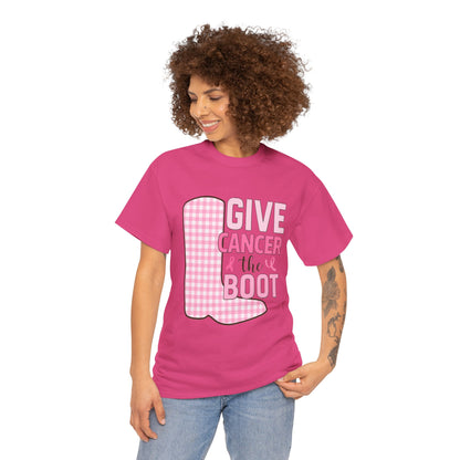 Give Cancer the Boot - Breast Cancer Awareness Tee