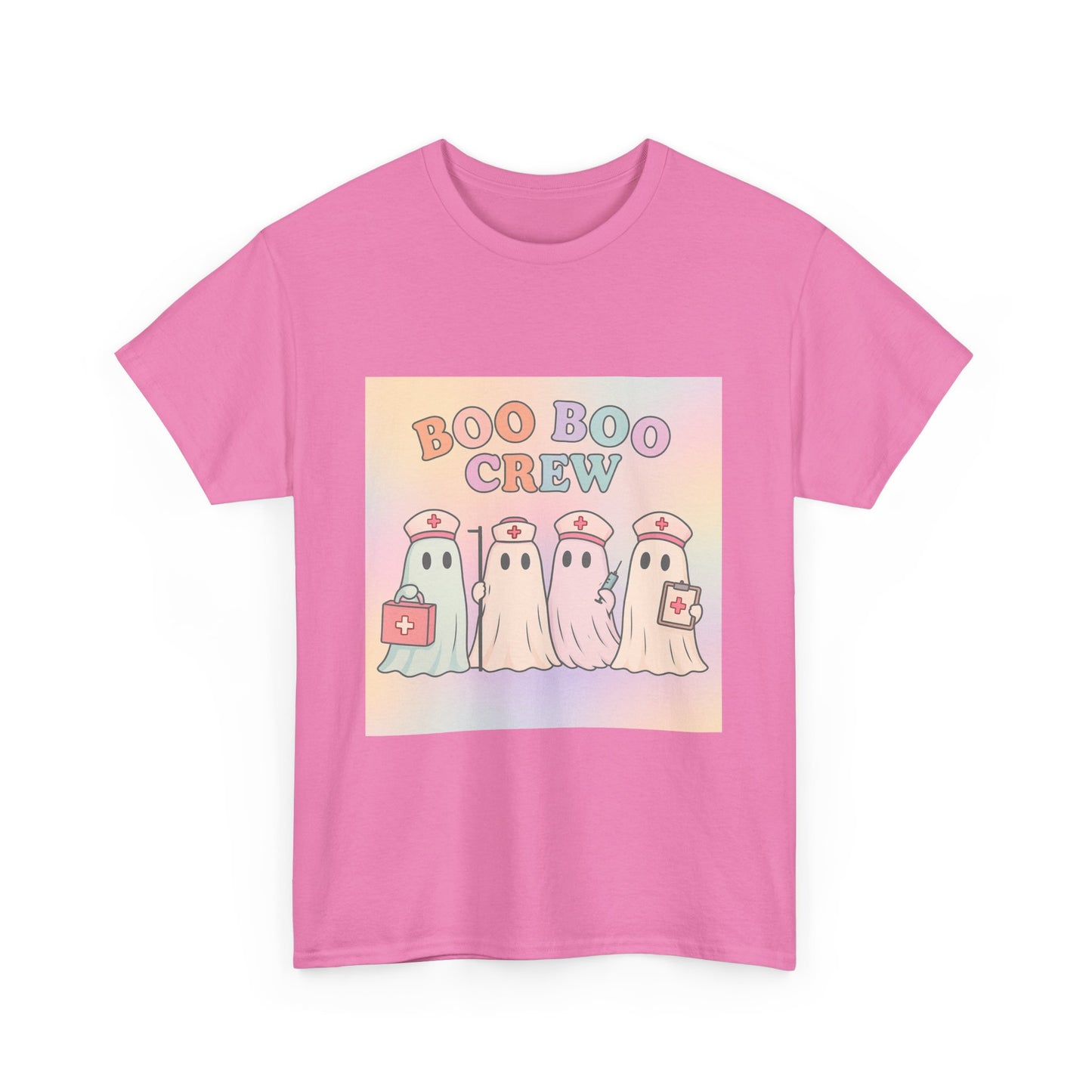 Boo Boo Crew Nurse Ghost T-Shirt – Cute Pastel Halloween Medical Tee