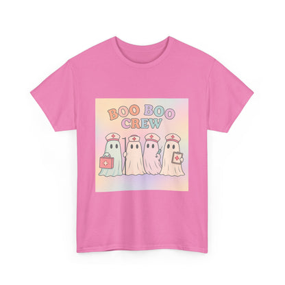 Boo Boo Crew Nurse Ghost T-Shirt – Cute Pastel Halloween Medical Tee
