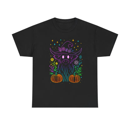 Highland Cow Witch Hat Tee