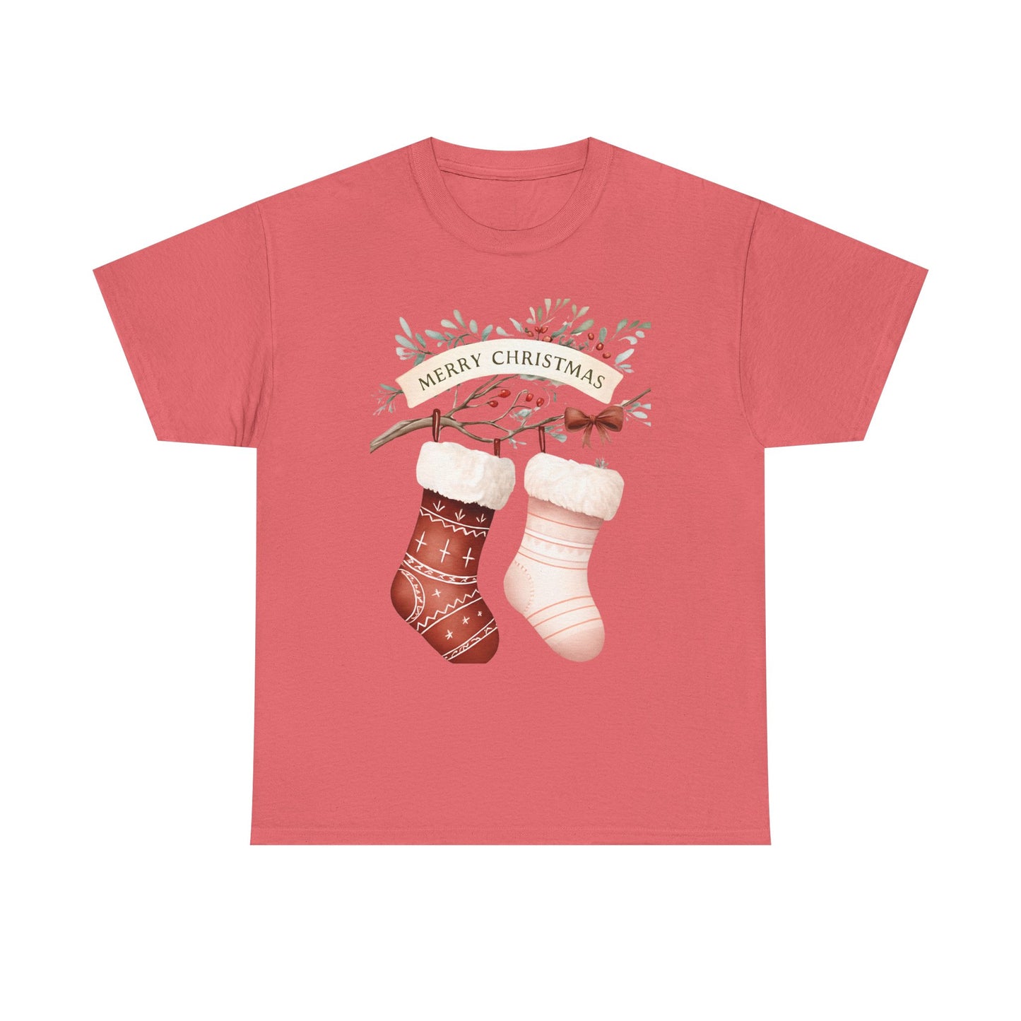Watercolor Christmas Stocking Tee - Hope & Love