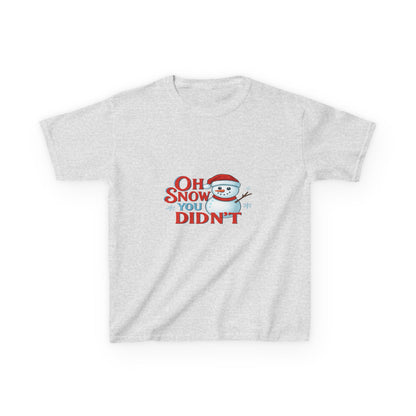Oh Snow You Didn't! Snowman Dino Christmas Tee