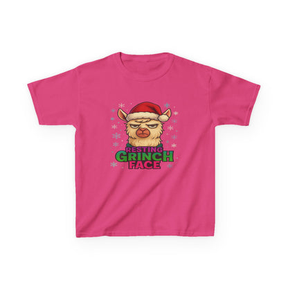 Grumpy Llama Christmas Tee - Resting Grinch Face