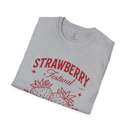 Strawberry Festival Unisex T-Shirt, Vintage Berry Tee, Local Produce Shirt, Farmhouse Fashion, Summer Celebration Wear