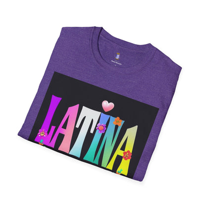 Colorful Latina Floral T-Shirt, Unisex Tee, Pride Shirt, Floral Graphic Tee, Gift for Her, Summer Style, Celebration Shirt