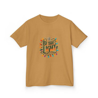 Be the Light Christmas Dinosaur Kids Tee