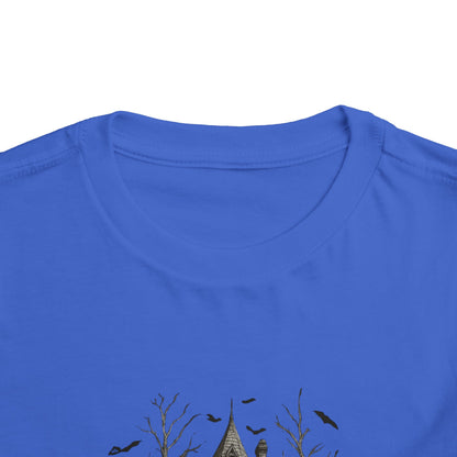 Spooky Halloween House Toddler Christmas Tee