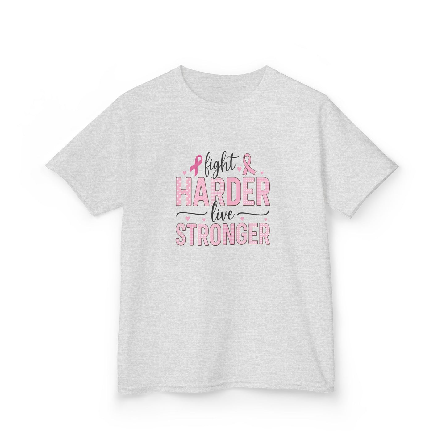 Fight HARDER Live STRONGER - Breast Cancer Awareness Tee