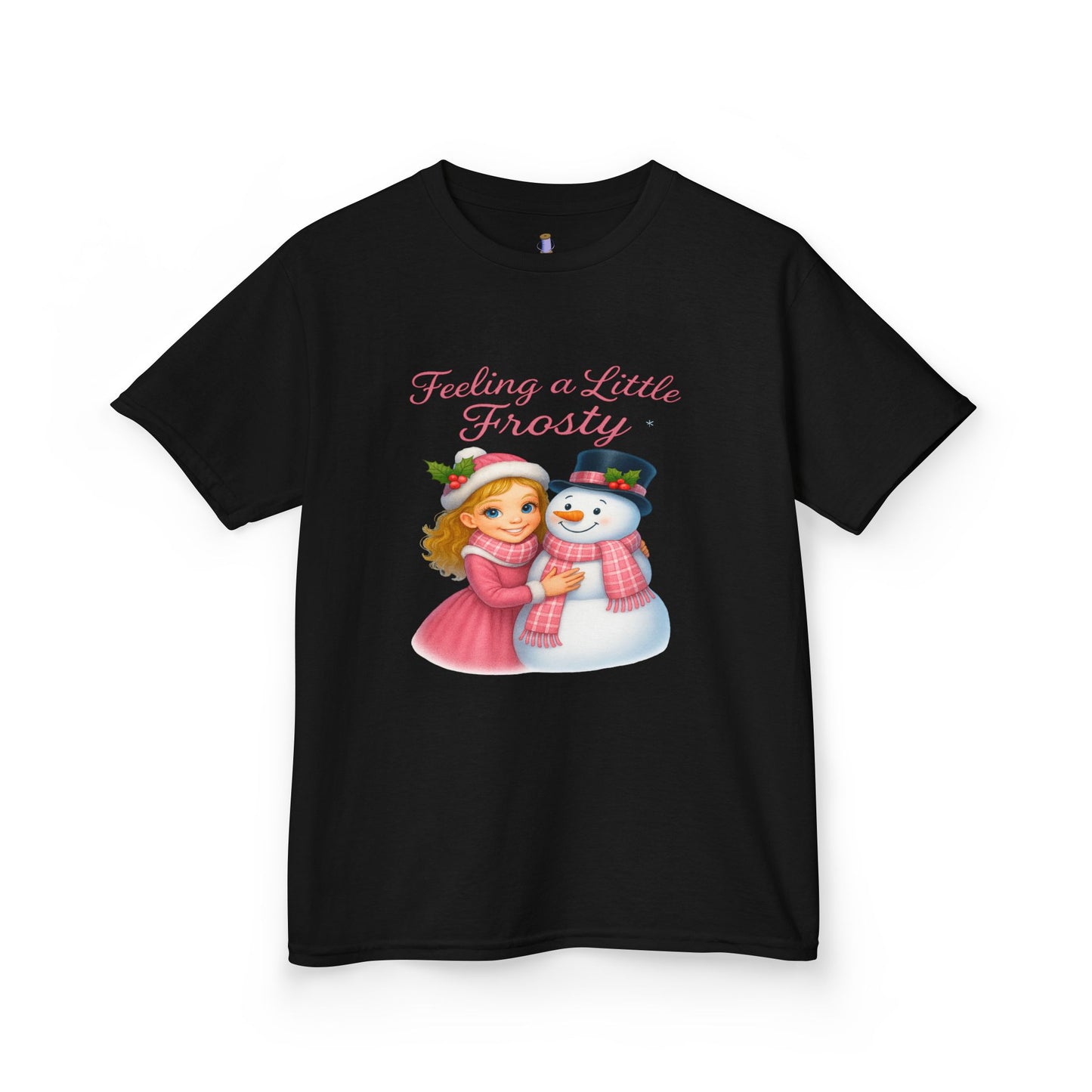 Kids Christmas Tee, Holiday T-shirt for Children, Cute Winter Gift, Frosty Snowman Design, Festive Family Photos